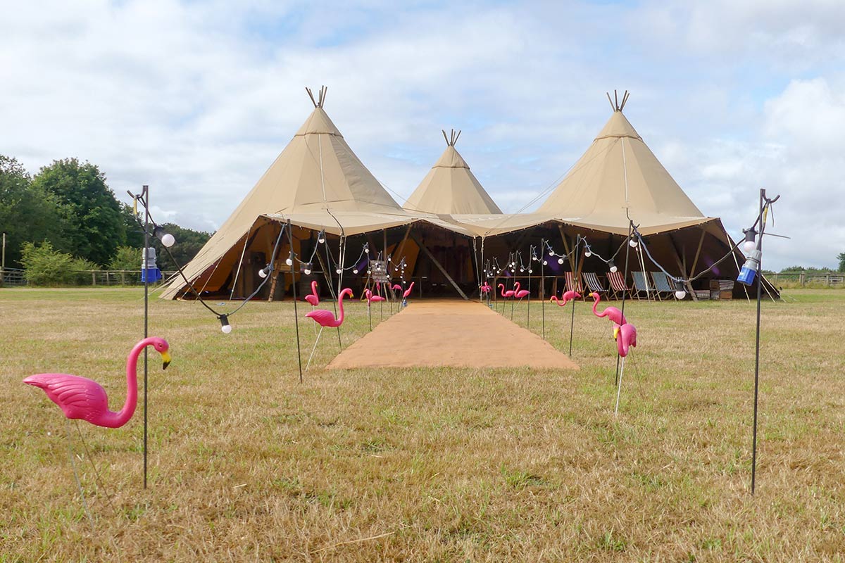 A popular unique wedding venue alternative is to hold your special day in a field.