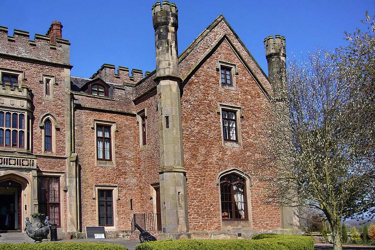 Image of Rowton Castle, a 17th century property that is a unique wedding venue in Shropshire.